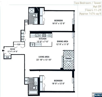 WHAT A VIEW!!! Beautiful Two-Bedroom two bath co-op in Fort Lee