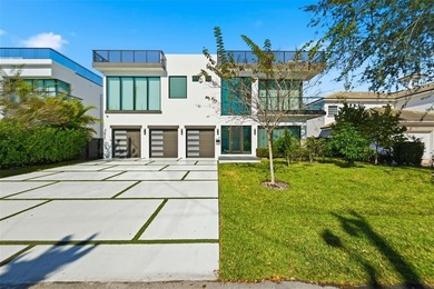 Gorgeous contemporary waterfront residence built in 2021 in the