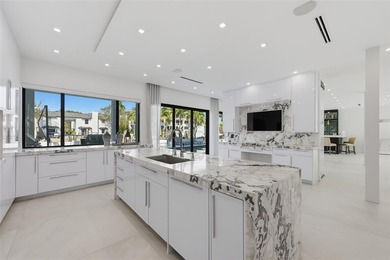 Gorgeous contemporary waterfront residence built in 2021 in the