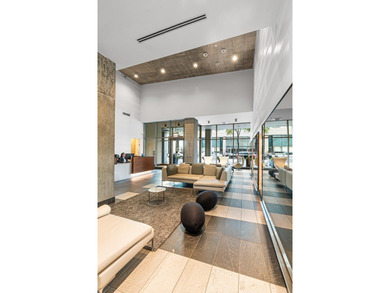 This bright and modern corner one bedroom unit at The Vetro