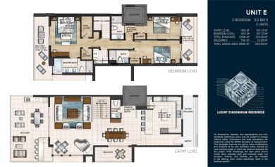 Newer construction-corner 2-story condo w/floor-to-ceiling glass