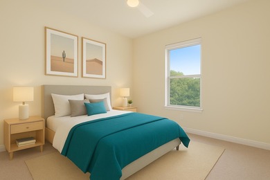 Enjoy tranquil golf course living and sweeping views from this