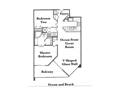 Beautifully renovated direct oceanfront two-bedroom