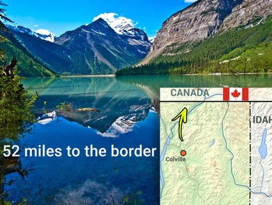 Sitting on the cov. deck, drinking a cup of coffee, watching the