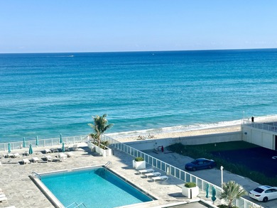 The oceanfront two-bedroom, two-bath residence combines a highly