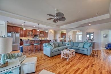 Sound Front ICWW home on Topsail Island with boat dock and lift
