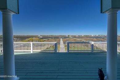 Sound Front ICWW home on Topsail Island with boat dock and lift