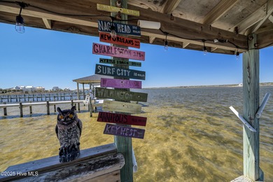 Sound Front ICWW home on Topsail Island with boat dock and lift