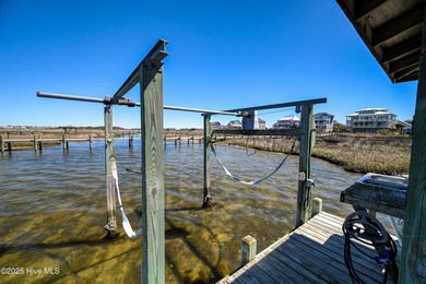 Sound Front ICWW home on Topsail Island with boat dock and lift