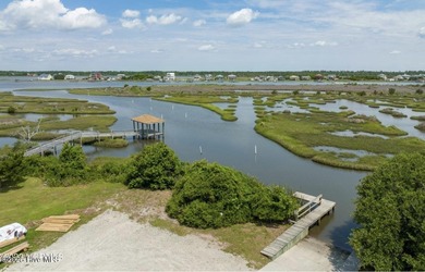 Sound Front ICWW home on Topsail Island with boat dock and lift