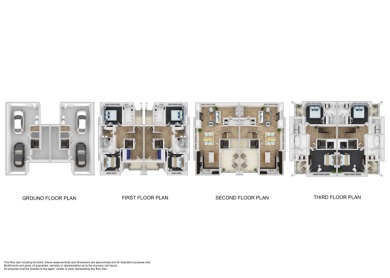 Stunning new construction townhouse in the beautiful, highly