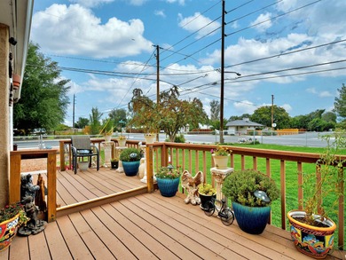 The New Hardwood floors running in the Dining room and Kitchen