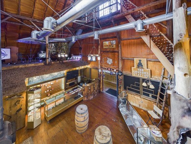 This vintage historical Red Barn in Douglas City, CA, offers a