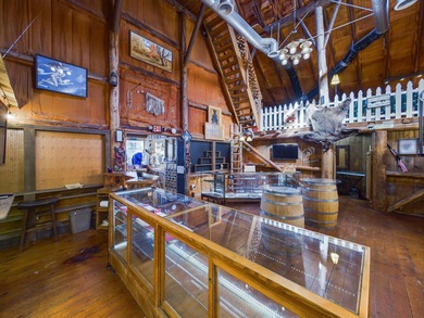 This vintage historical Red Barn in Douglas City, CA, offers a