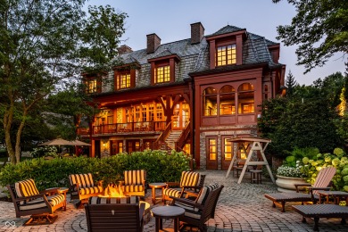 This exceptional Indiana estate at Lake Maxinkuckee offers