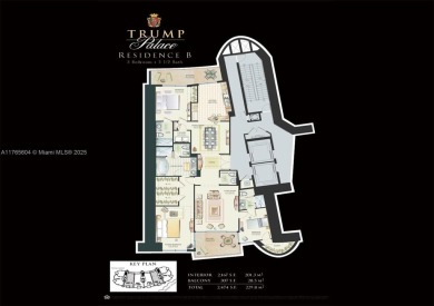 Oceanfront flow-through unit at Trump Palace featuring 2