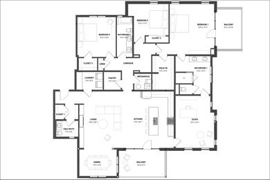 The Pelham is offering a third-floor penthouse, the largest unit