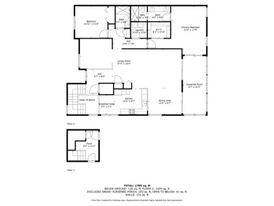 Beautifully renovated 2-bedroom, 2-bathroom residence with 1,822