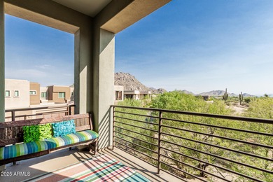 Picturesque Pinnacle Peak mountain, sunset and city light views