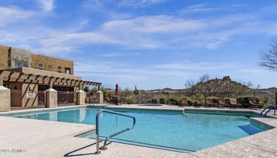 Picturesque Pinnacle Peak mountain, sunset and city light views