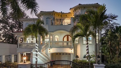 Mediterranean custom gated pool estate directly across from the