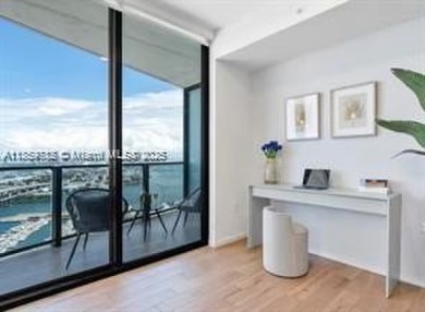 Enjoy breathtaking  view of Biscayne Bay and city  .Offering a
