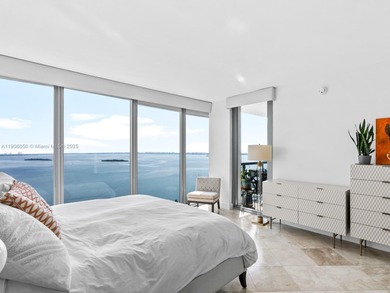 Set on a rare high floor, Unit 2312 captures 180 degrees of