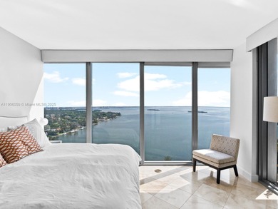 Set on a rare high floor, Unit 2312 captures 180 degrees of