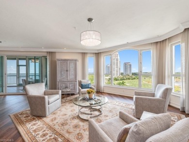 Rising high above Estero Bay, this 7th floor sky home at Bayview