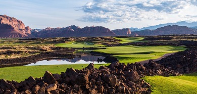 Views of Lava and Hole 9 on the Black Desert Golf Course