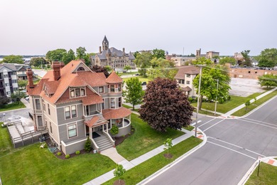 The Historic Hovey House mansion at 318 Houston Avenue is a