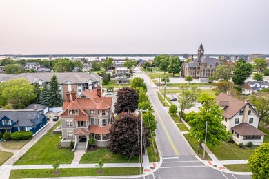 The Historic Hovey House mansion at 318 Houston Avenue is a