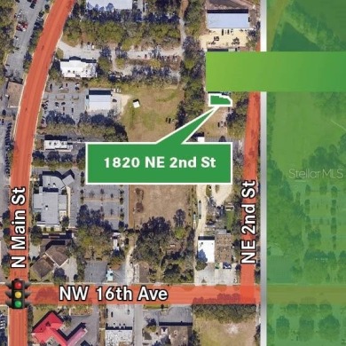 Excellent location! Great stucco retail building divided in 2