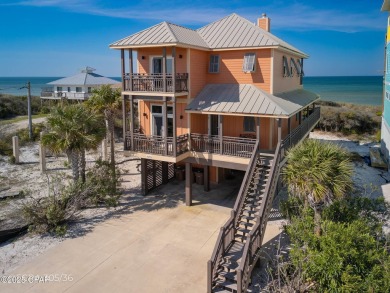 This stunning Gulf-front home on the north end of Cape San Blas