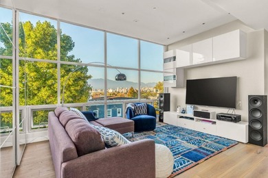 Stunning downtown, mountain, and English Bay views from this