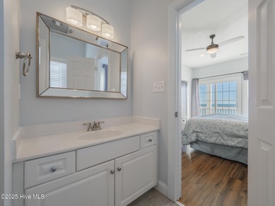 This stunning oceanfront home in North Topsail Beach offers 5