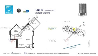 Live in the heart of Downtown Brickell in this modern 1 bed, 1