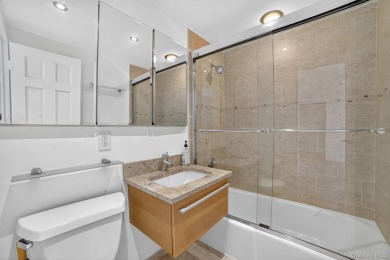 Set high above the Hudson, this stylishly upgraded 1-bedroom