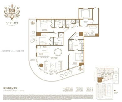 SLS LUX Condo in Brickell.  Investors welcome!  Best price for 3