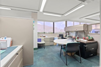 Space is currently configured as a large office with storage