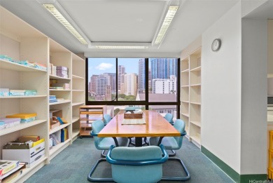 Space is currently configured as a large office with storage