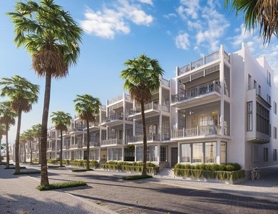''Lining Alys Beach's 'Main Street' leading from its town center