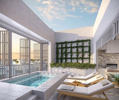 ''Lining Alys Beach's 'Main Street' leading from its town center