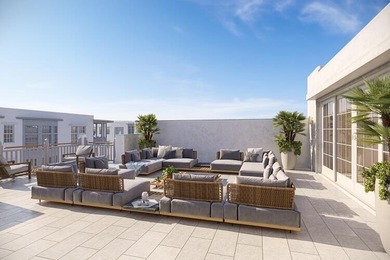 ''Lining Alys Beach's 'Main Street' leading from its town center