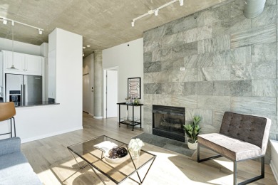 In the Museum Park Lofts, this 2-bedroom, 2-bath condo stands