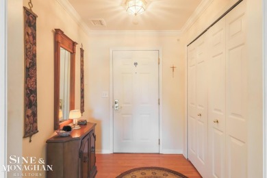 Quiet courtyard with nice views from the exterior balcony