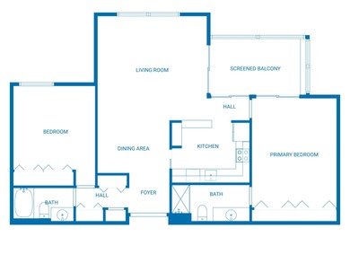 2 Bedroom 2 Bathroom Condo in the active 55+ Community of