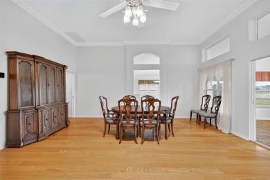 This exceptional home offers stunning views of the golf course