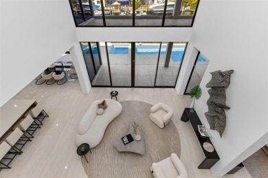 Luxurious three story waterfront estate newly constructed in