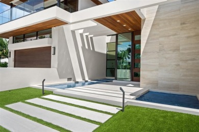 Custom, new construction, contemporary waterfront estate in the